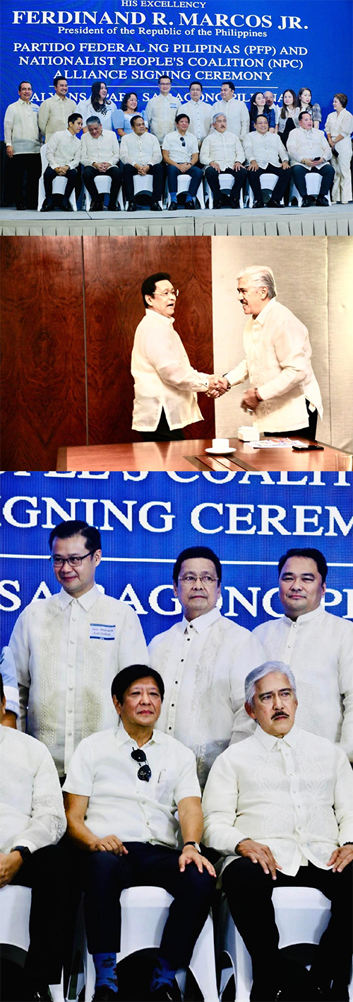 Lapid Dumalo Sa Signing Ng NPC PFP Alliance