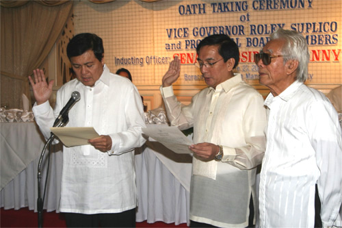 Photo Release Villar leads Suplico Oathtaking